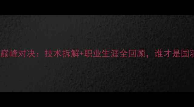 图片 王适娴VS陈雨菲巅峰对决：技术拆解+职业生涯全回顾，谁才是国羽未来领军者？2