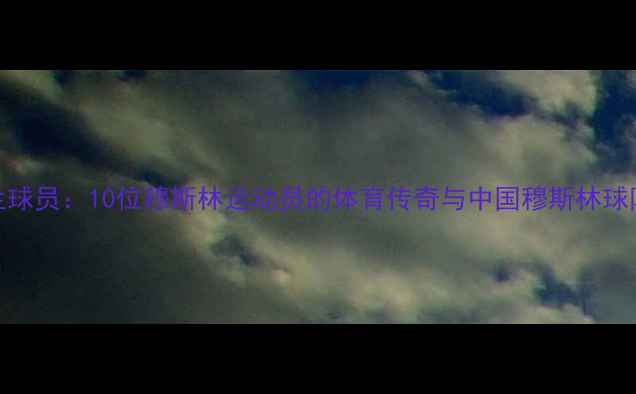 图片 现役伊斯兰球员：10位穆斯林运动员的体育传奇与中国穆斯林球队崛起之路