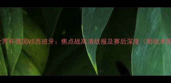 图片 男篮世界杯德国VS西班牙：焦点战高清战报及赛后深度（附战术图解）1