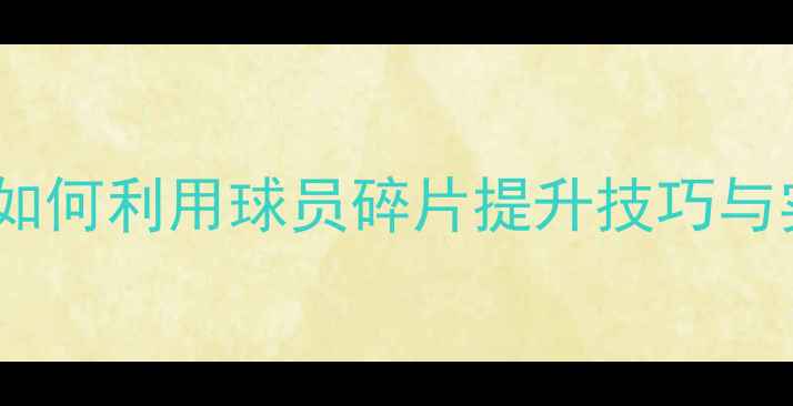 图片 篮球训练中的碎片时间：如何利用球员碎片提升技巧与实战应用（附训练指南）2
