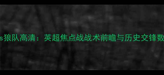 图片 纽卡斯尔vs狼队高清：英超焦点战战术前瞻与历史交锋数据全盘点2