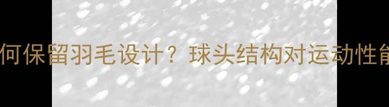 图片 羽毛球为何保留羽毛设计？球头结构对运动性能的影响1