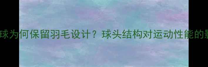 图片 羽毛球为何保留羽毛设计？球头结构对运动性能的影响2