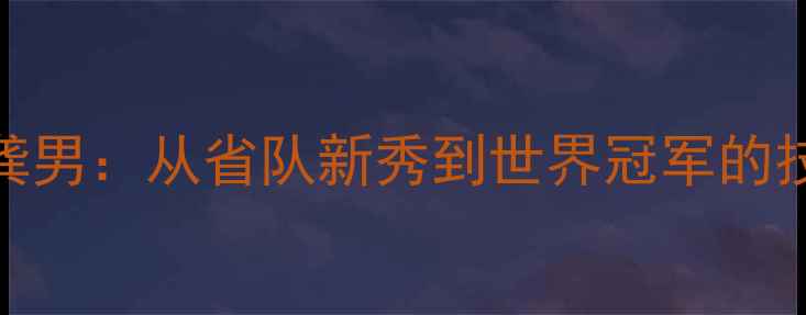 图片 羽毛球传奇龚男：从省队新秀到世界冠军的技术与训练全