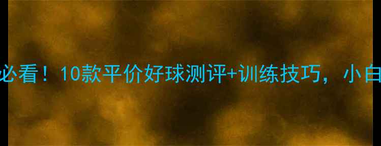 图片 羽毛球入门必看！10款平价好球测评+训练技巧，小白秒变进阶王
