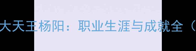 图片 羽毛球四大天王杨阳：职业生涯与成就全（1980-）2