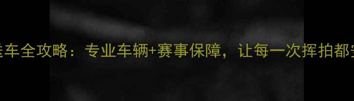 图片 羽毛球接送车全攻略：专业车辆+赛事保障，让每一次挥拍都安心无忧！