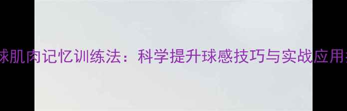 图片 羽毛球肌肉记忆训练法：科学提升球感技巧与实战应用指南2