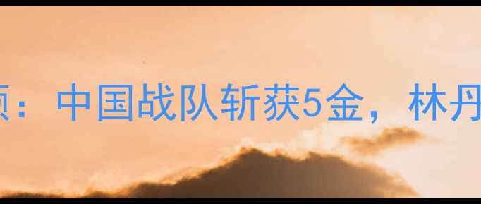 图片 羽毛球赛事全景回顾：中国战队斩获5金，林丹傅园慧同框引热议2