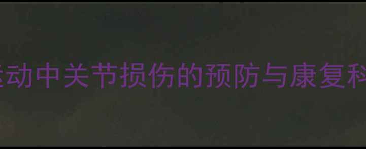 图片 羽毛球运动中关节损伤的预防与康复科学指南2