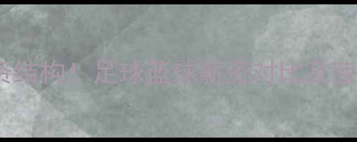 图片 职业球员真实薪资结构！足球篮球薪资对比及菠菜公司数据参考1
