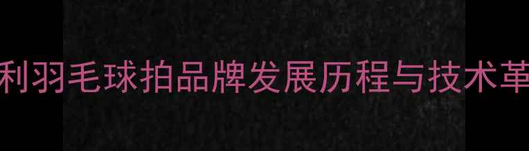 图片 胜利羽毛球拍品牌发展历程与技术革新