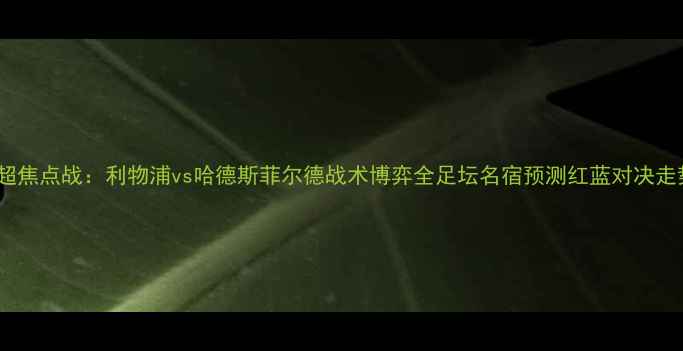 图片 英超焦点战：利物浦vs哈德斯菲尔德战术博弈全足坛名宿预测红蓝对决走势1