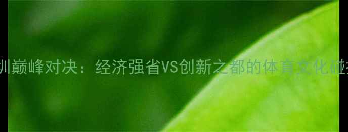 图片 赛季山东VS深圳巅峰对决：经济强省VS创新之都的体育文化碰撞与竞技分析1