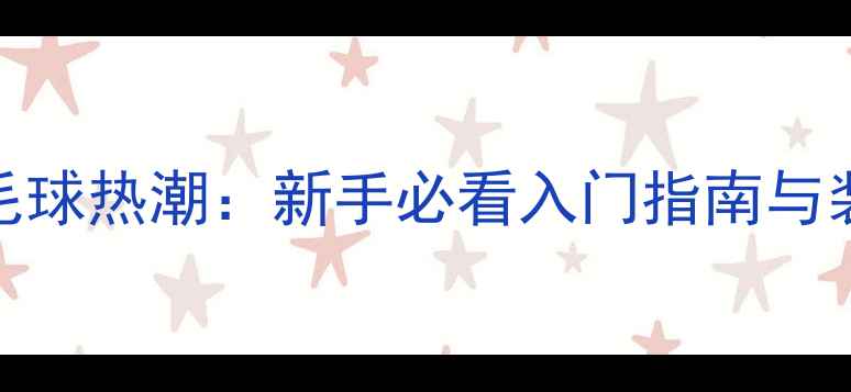 图片 跟风羽毛球热潮：新手必看入门指南与装备攻略