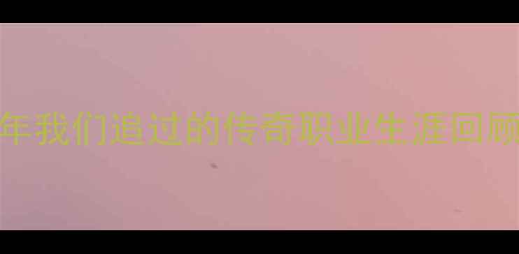 图片 退役球员大名单泪目！那些年我们追过的传奇职业生涯回顾+未来展望（附完整名单）1