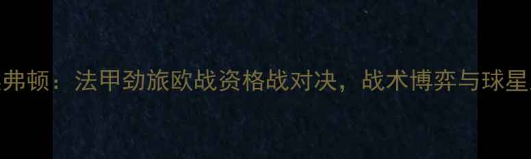 图片 里尔vs埃弗顿：法甲劲旅欧战资格战对决，战术博弈与球星对决深度