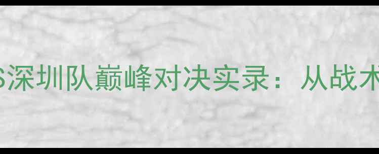 图片 长三角篮球对抗赛上海队VS深圳队巅峰对决实录：从战术博弈到全民狂欢的36小时1