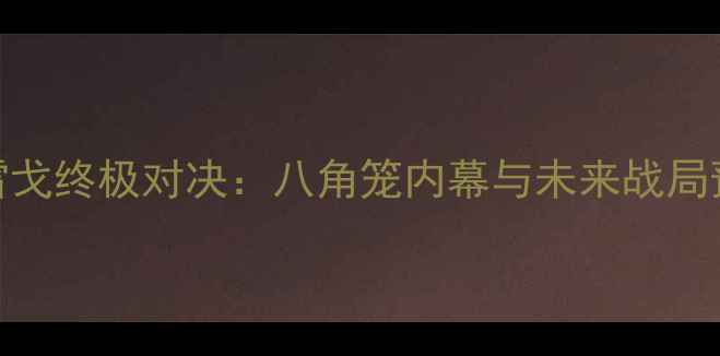 图片 门德斯VS康纳·麦格雷戈终极对决：八角笼内幕与未来战局预测（附高清赛程图）