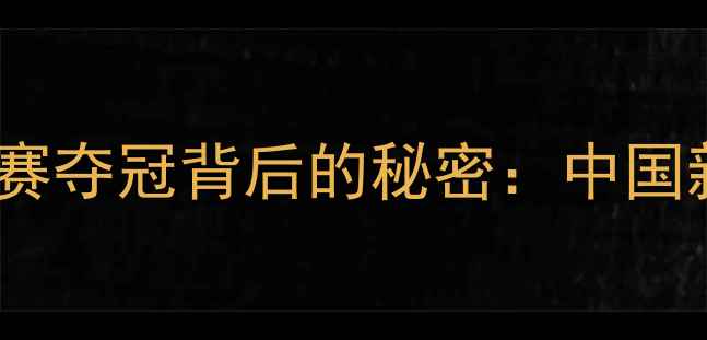 图片 陈丰新加坡乒乓球公开赛夺冠背后的秘密：中国新星如何突破技术瓶颈1