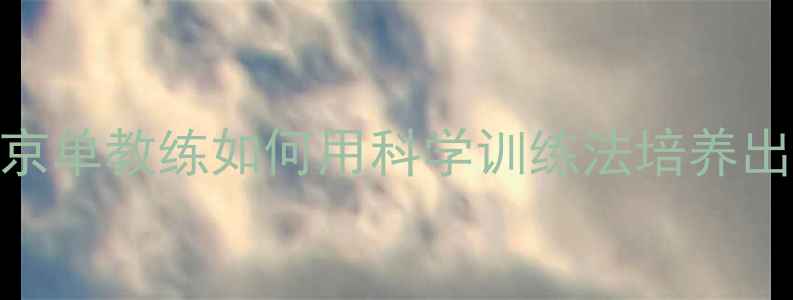 图片 零基础到省队成员：南京单教练如何用科学训练法培养出12名国家一级运动员？