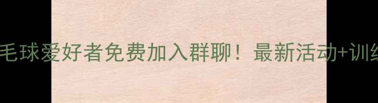 图片 青岛李沧区羽毛球爱好者免费加入群聊！最新活动+训练攻略全攻略1