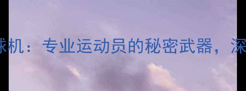 图片 韩国羽毛球训练风球机：专业运动员的秘密武器，深度评测与选购指南2