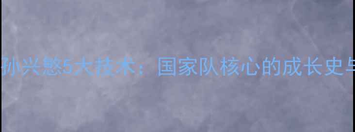 图片 韩国足球巨星孙兴慜5大技术：国家队核心的成长史与职业发展全1