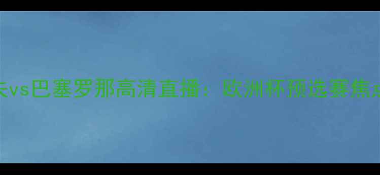 图片 鲍里索夫vs巴塞罗那高清直播：欧洲杯预选赛焦点战深度