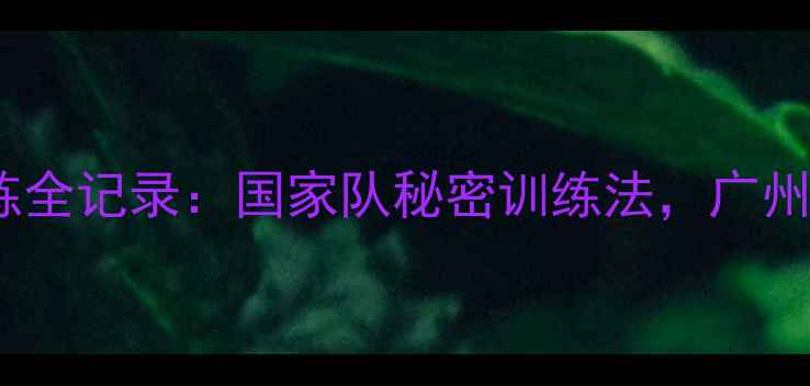 图片 黄穗羽毛球搭档训练全记录：国家队秘密训练法，广州训练基地大公开！1