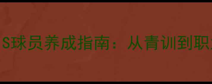图片 🌟10个必学技巧SAIS球员养成指南：从青训到职业的硬核训练法🏆1
