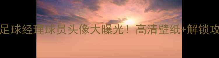 图片 🌟FIFA足球经理球员头像大曝光！高清壁纸+解锁攻略全🌟