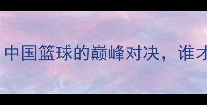 图片 🌟付高峰VS巴特尔：中国篮球的巅峰对决，谁才是真正的传奇？🏀1