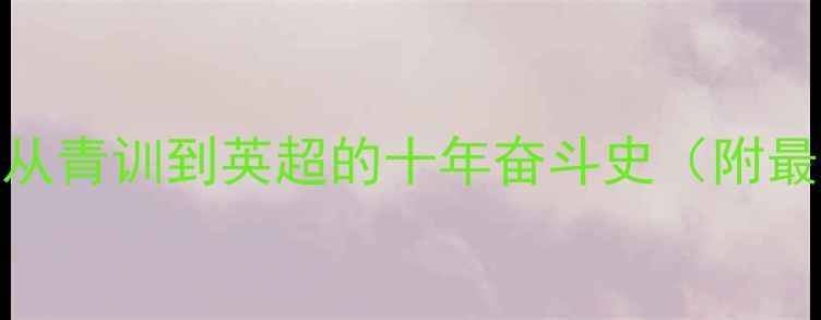 图片 🌟曼城曼联中国球员：从青训到英超的十年奋斗史（附最新名单+数据对比）🌟2
