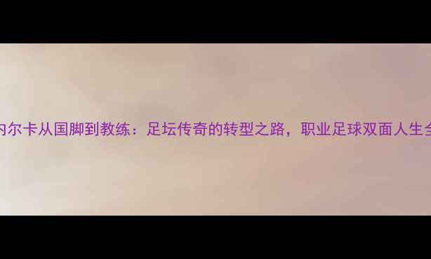 图片 🏆阿内尔卡从国脚到教练：足坛传奇的转型之路，职业足球双面人生全！🌟