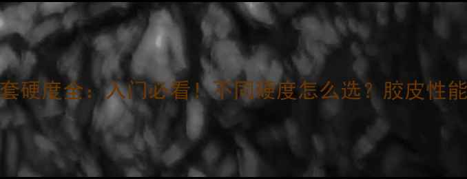 图片 🏓乒乓球胶套硬度全：入门必看！不同硬度怎么选？胶皮性能对比表附上