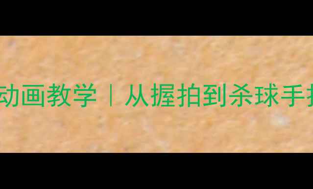图片 🏓新手必看零基础乒乓球动画教学｜从握拍到杀球手把手教学（附训练计划）2