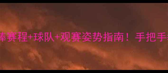 图片 🔥MLB观赛全攻略美职棒赛程+球队+观赛姿势指南！手把手教你成为棒球圈KOL✨2