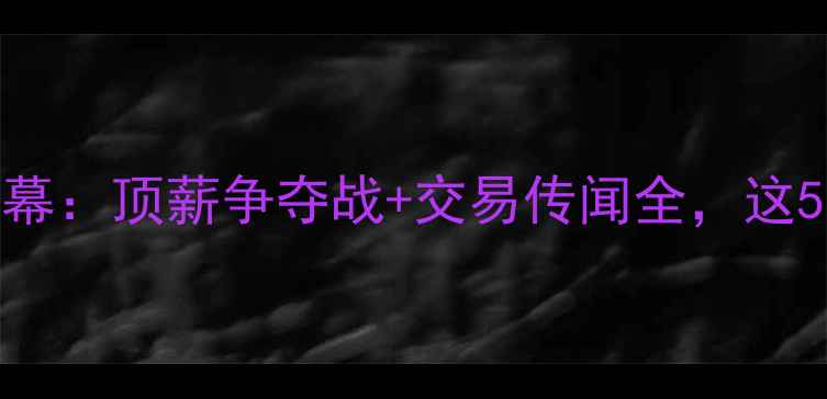 图片 🔥NBA夏季自由球员内幕：顶薪争夺战+交易传闻全，这5人成联盟最大变量！1