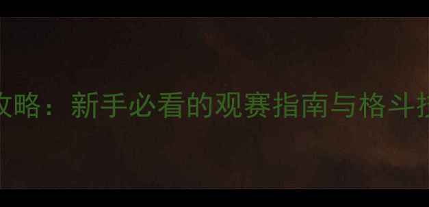 图片 🔥UFC综合格斗赛事全攻略：新手必看的观赛指南与格斗技巧（附最新赛程）🔥1