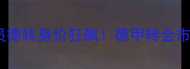 图片 🔥中国球员德转身价狂飙！德甲转会市场深度💰2