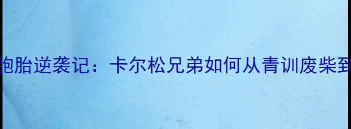图片 🔥乒乓球双胞胎逆袭记：卡尔松兄弟如何从青训废柴到世界冠军？