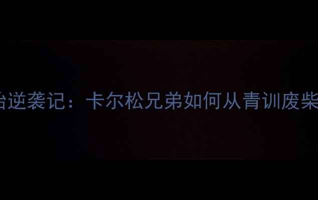 图片 🔥乒乓球双胞胎逆袭记：卡尔松兄弟如何从青训废柴到世界冠军？2