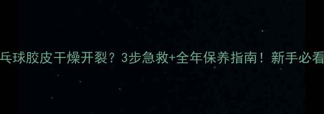 图片 🔥乒乓球胶皮干燥开裂？3步急救+全年保养指南！新手必看干货