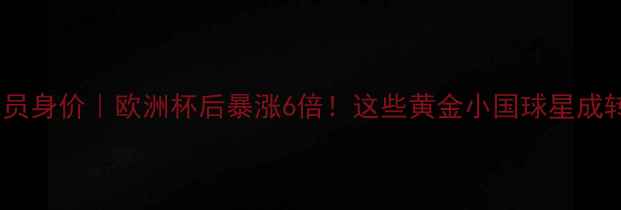 图片 🔥克罗地亚球员身价｜欧洲杯后暴涨6倍！这些黄金小国球星成转会市场黑马1