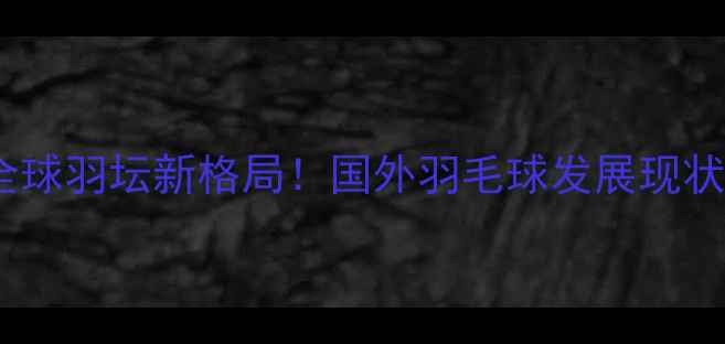 图片 🔥全球羽坛新格局！国外羽毛球发展现状全2