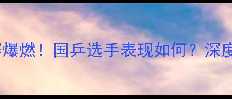 图片 🔥匈牙利乒乓球决赛爆燃！国乒选手表现如何？深度+赛后采访全公开！