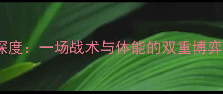 图片 🔥博德闪耀VS斯塔贝深度：一场战术与体能的双重博弈！附赛前必看攻略🔥1