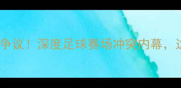 图片 🔥塞尔维亚球员冲撞裁判引争议！深度足球赛场冲突内幕，这些细节你绝对想不到！🔥1
