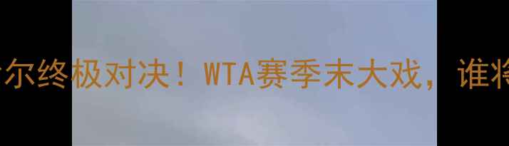 图片 🔥拉德万斯卡VS布沙尔终极对决！WTA赛季末大戏，谁将登顶年终第一？🔥1